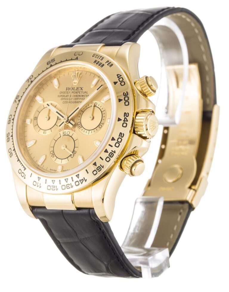 Replica Rolex Daytona Champagne Dial 116518 Perspective View