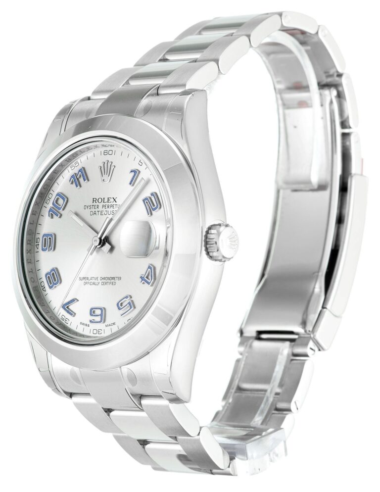 Replica Rolex Datejust II Silver Dial 116300 Perspective View