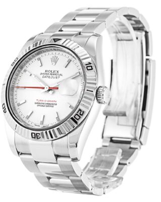 Rolex Datejust Turn-O-Graph 36mm White Dial 116264 2