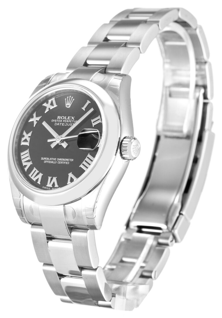 Replica Rolex Lady-Datejust Black Dial 178240 Perspective View