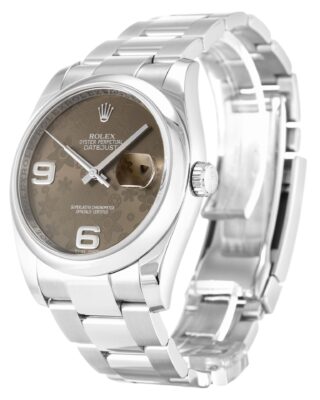 Rolex Datejust 36mm Brown Floral Dial 116200 2