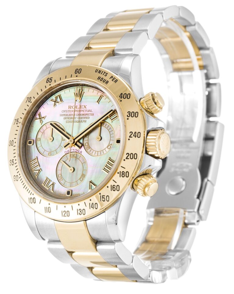 Replica Rolex Daytona Mother of Pearl - Black Dial 116523 Perspective View