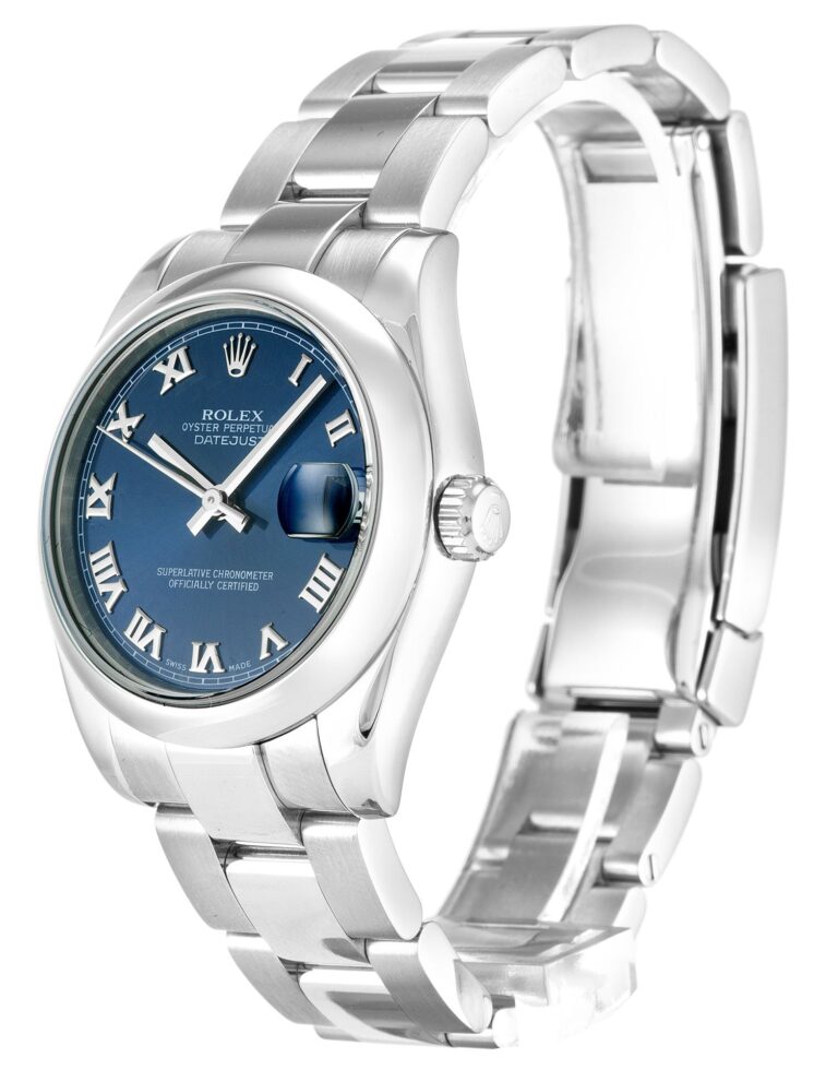 Replica Rolex Lady-Datejust Blue Dial 178240 Oyster Perspective View