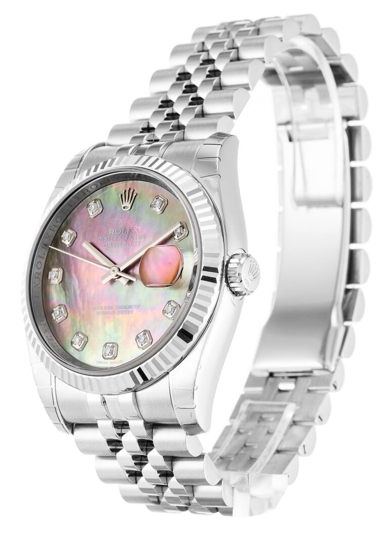Replica Rolex Datejust Mother of Pearl Dial 116234 Perspective View