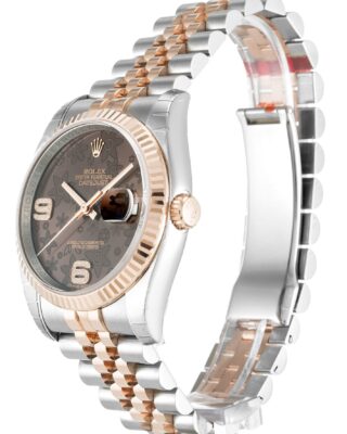 Rolex Datejust 36mm Chocolate Floral Dial 116231 2