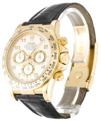Replica Rolex Daytona White Dial 16518 Perspective View