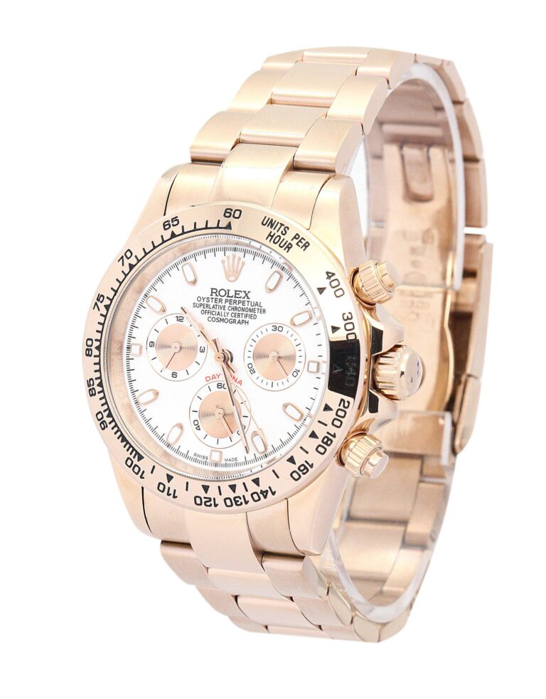 Replica Rolex Daytona Ivory Dial 116505 Perspective View