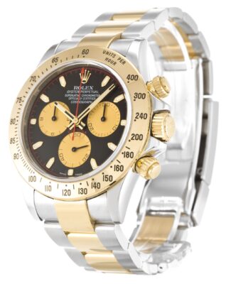 Replica Rolex Daytona Black Dial 116523 Perspective View