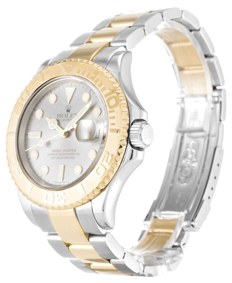 Replica Rolex Yacht-Master Silver Dial 16623 Perspective View