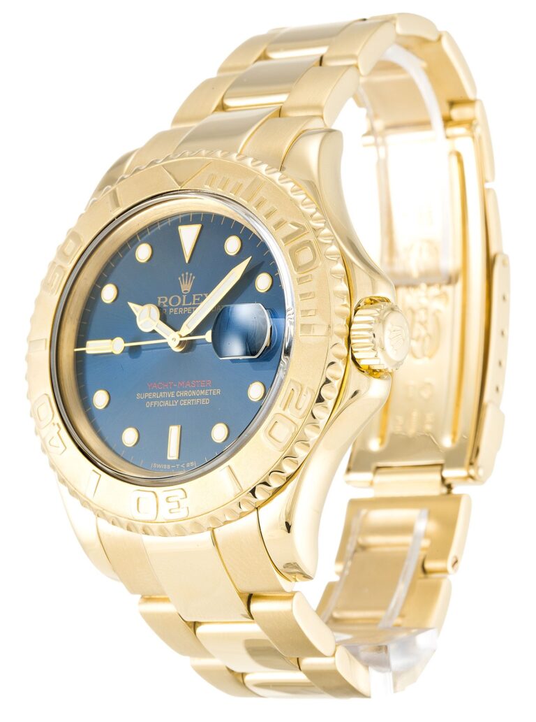 Replica Rolex Yacht-Master Blue Dial 16628 Perspective View