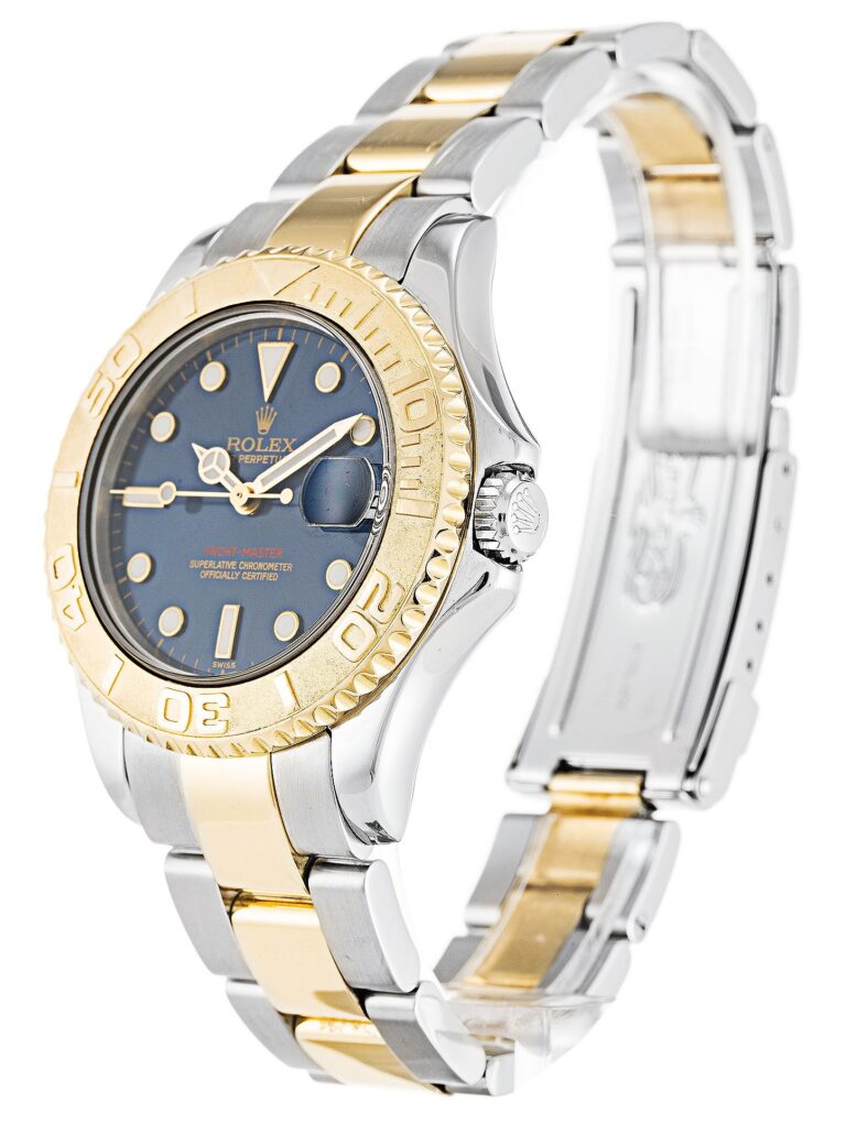 Replica Rolex Yacht-Master Blue Dial 168623 Perspective View