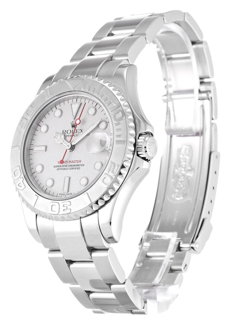 Replica Rolex Yacht-Master White Dial 168622 Perspective View