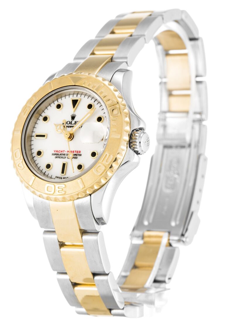 Replica Rolex Yacht-Master White Dial 169623 Perspective View