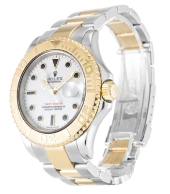 Replica Rolex Yacht-Master White Dial 16623-2 Perspective View