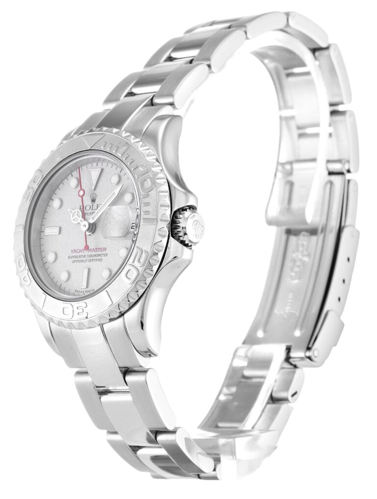 Replica Rolex Yacht-Master Silver Dial 169622 Perspective View