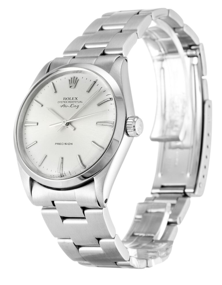 Replica Rolex Air-King Silver Dial 5500 Perspective View