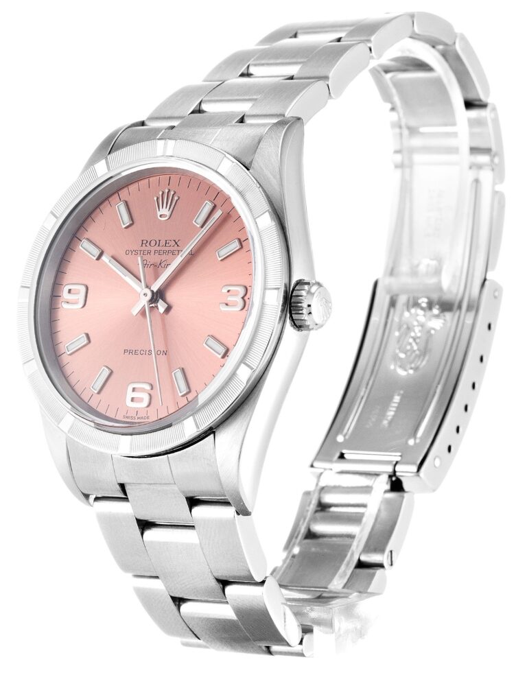 Replica Rolex Air-King Salmon Dial 14010M-2 Perspective View