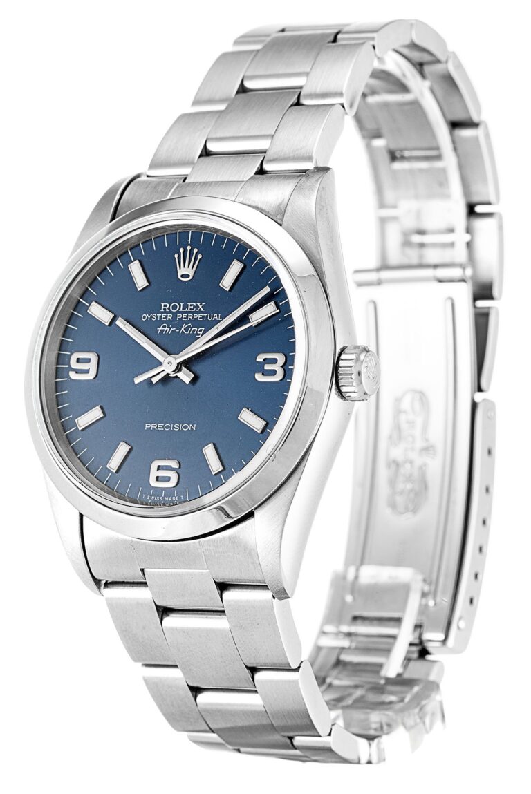 Replica Rolex Air-King Blue Dial 14000 Perspective View