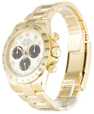 Replica Rolex Daytona White Dial 116528 Perspective View