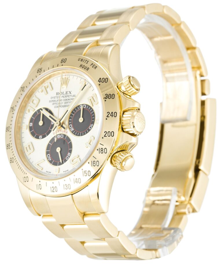 Replica Rolex Daytona White Dial 116528 Perspective View