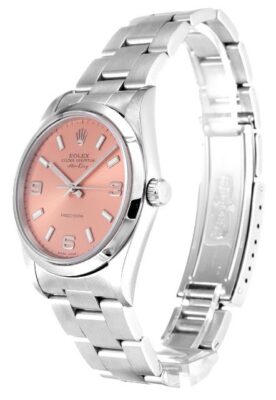 Replica Rolex Air-King Pink Dial 14000 Perspective View
