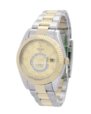 Rolex Sky-Dweller 42mm Gold Dial 326938-2 2