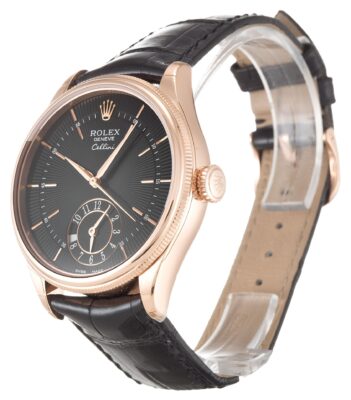 Replica Rolex Cellini Black Dial 50525 Perspective View
