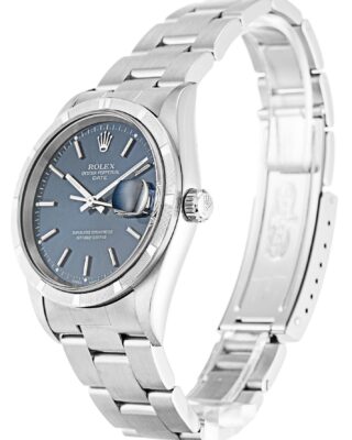 Rolex Oyster Perpetual Date 34mm Blue Dial 15210 2