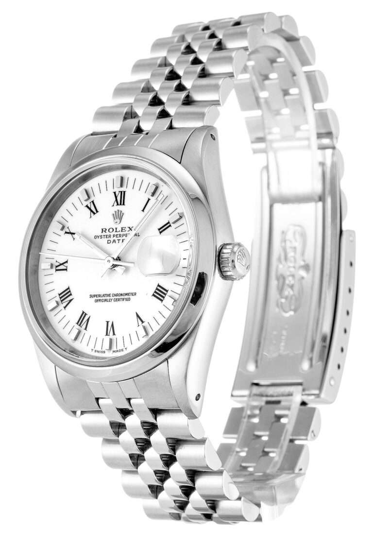 Replica Rolex Oyster Perpetual Date White Dial 15200 Perspective View