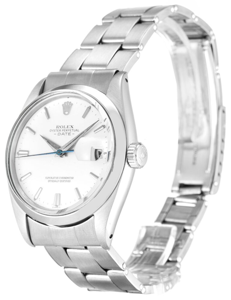 Replica Rolex Oyster Perpetual Date Silver Dial 1500 Perspective View