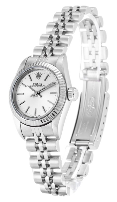 Rolex Oyster Perpetual Lady 24mm Silver Dial 67194 2