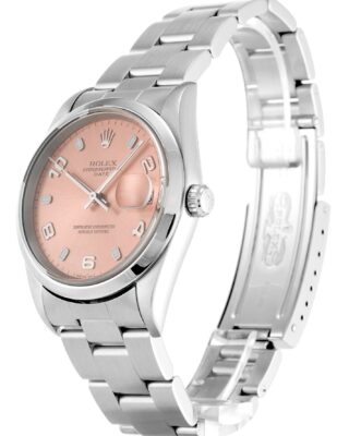 Rolex Oyster Perpetual Date 34mm Salmon Dial 15200 2