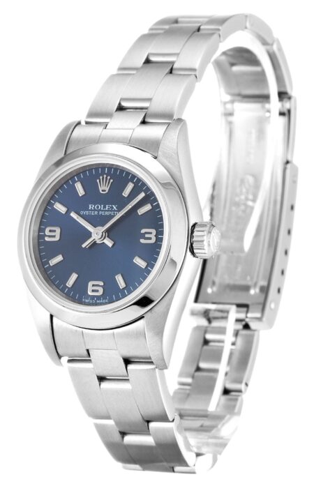 Rolex Oyster Perpetual Lady 24mm Blue Dial 76080 2