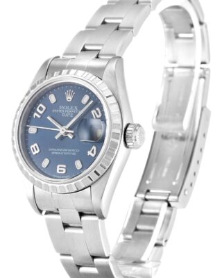 Rolex Oyster Perpetual Lady 26mm Blue Dial 79240 2