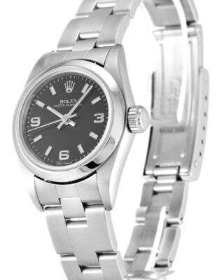 Rolex Oyster Perpetual Lady 26mm Black Dial 67180 2