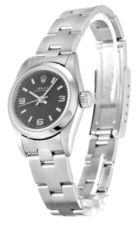 Rolex Oyster Perpetual Lady 26mm Black Dial 67180 2