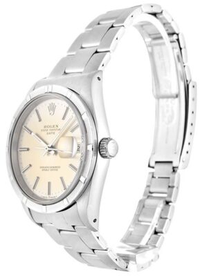 Replica Rolex Oyster Perpetual Date Silver Dial 15210 Perspective View