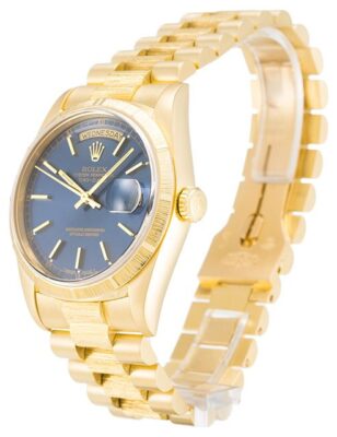 Replica Rolex Day-Date Blue Dial 18248 Perspective View