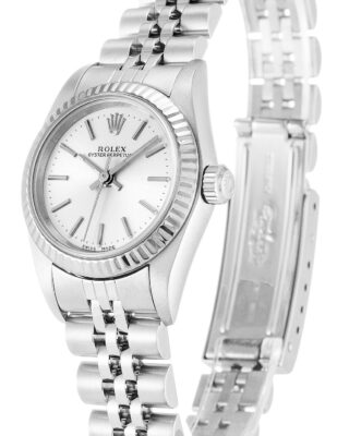 Rolex Oyster Perpetual Lady 26mm Silver Dial 76094 2