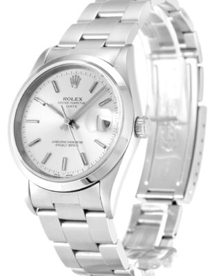 Rolex Oyster Perpetual Date 34mm Silver Dial 15200 2