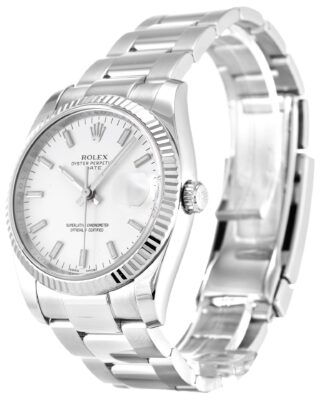 Rolex Oyster Perpetual Date 34mm White Dial 115234 2