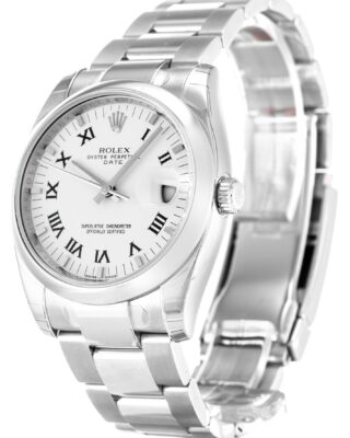 Rolex Oyster Perpetual Date 34mm White Dial 115200 2