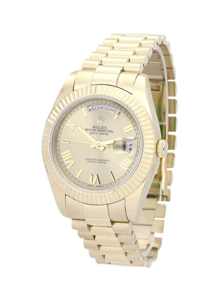 Rolex Day-Date II 41mm Gold Dial 218238 2