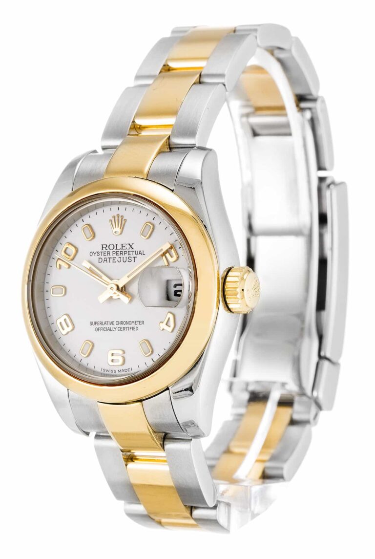 Replica Rolex Lady-Datejust White Dial 179163 Perspective View