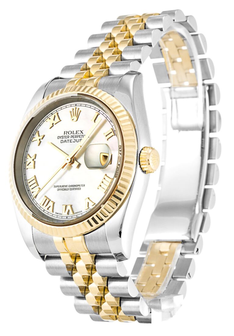 Replica Rolex Datejust Blue Dial 16234 Perspective View