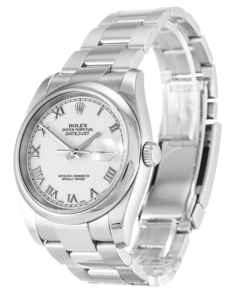 Replica Rolex Datejust White Dial 116200-2 Angle Detail
