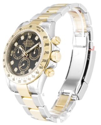 Replica Rolex Daytona Black Dial 116523/2 Angle Detail
