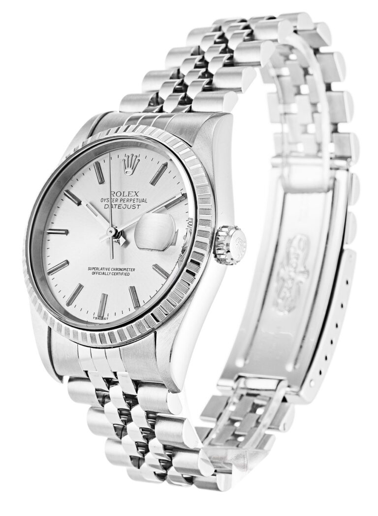 Replica Rolex Datejust Silver Dial 16220 Perspective View