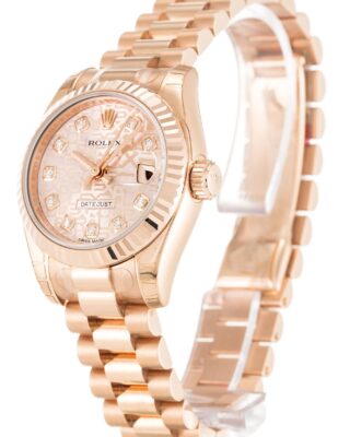 Rolex Lady-Datejust 26mm Rose Dial 179175 2