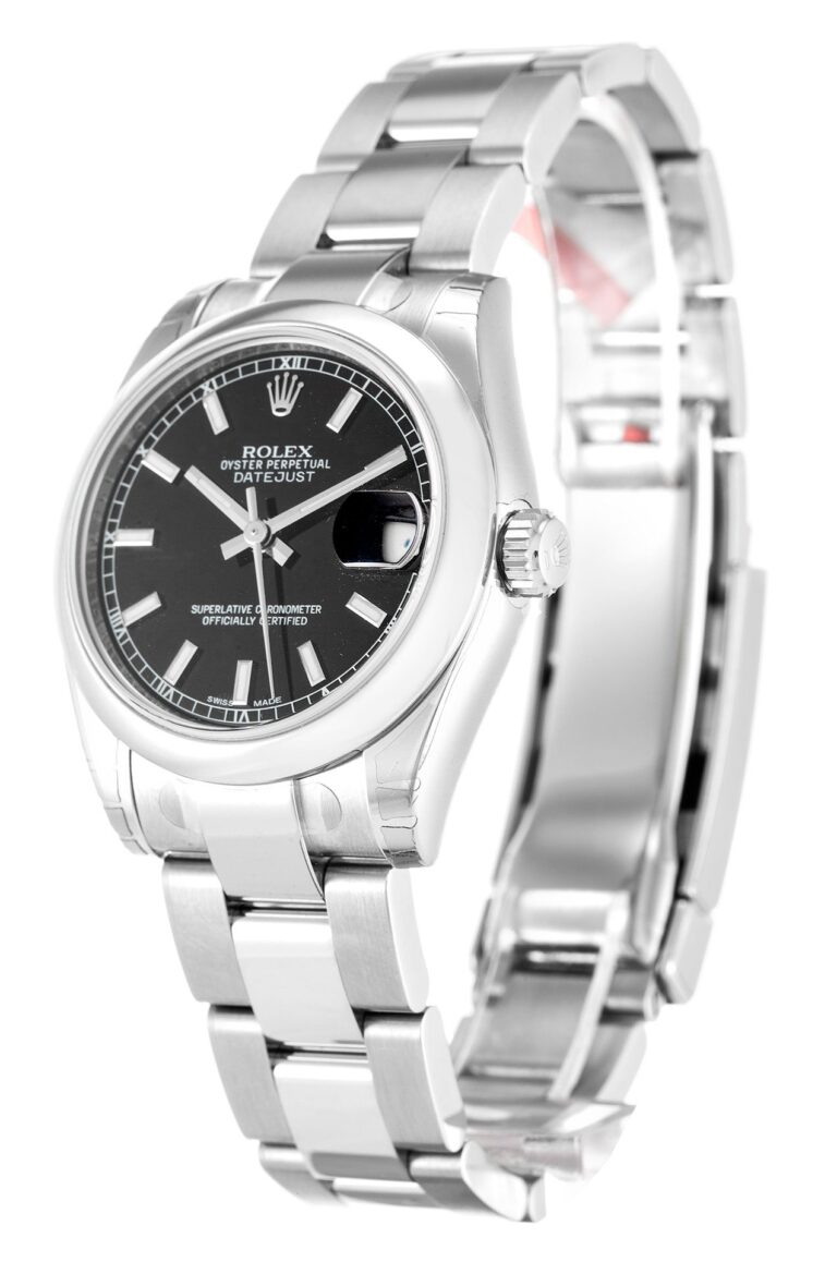 Replica Rolex Lady-Datejust Black Dial 178240-2 Perspective View